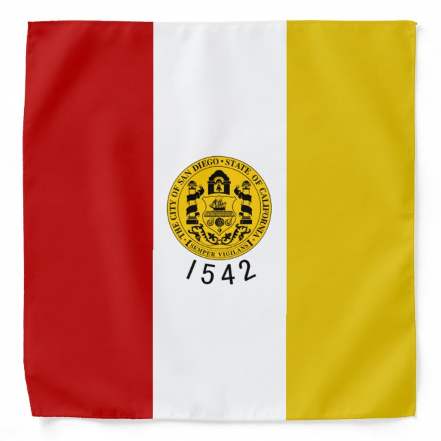 San Diego City flag Bandana (Front)