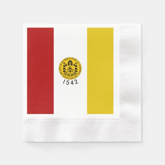 San Diego city flag Napkins (Front)