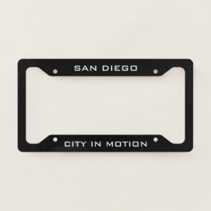 San Diego City in Motion License Plate Frame