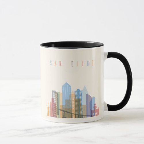 San Diego City Skyline Mug