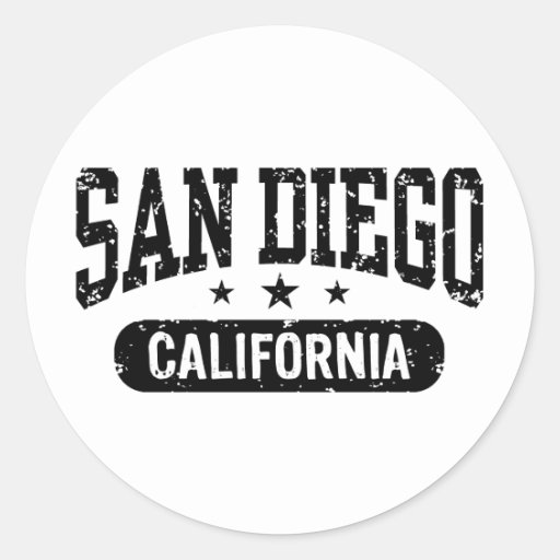 San Diego Classic Round Sticker | Zazzle