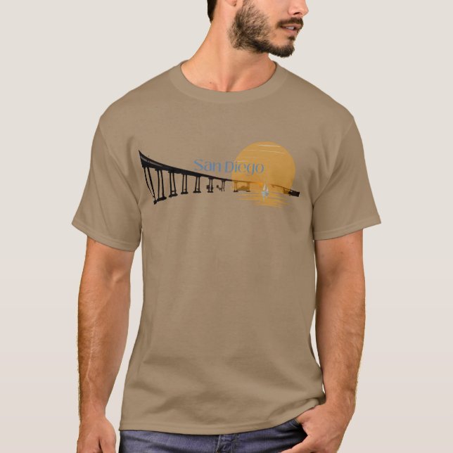 San Diego Coronado Bridge  T-Shirt (Front)