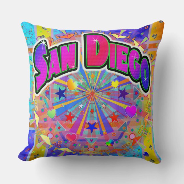 San Diego Cosmic Unity Pillow (Front)