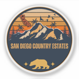 San Diego Country Estates, California Sticker