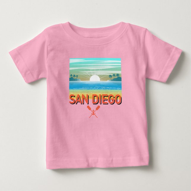 San Diego Design - Baby Fine Jersey T-Shirt (Front)