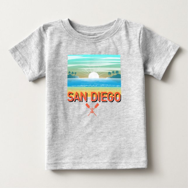 San Diego Design - Baby Fine Jersey T-Shirt (Front)