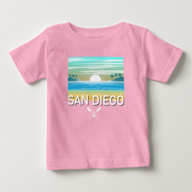 San Diego Design - Baby Fine Jersey T-Shirt (Front)
