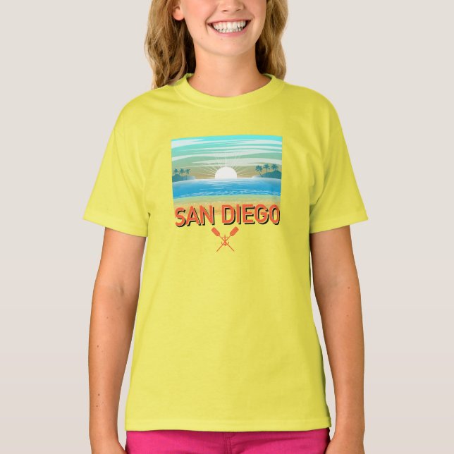 San Diego Design - Girls' Basic T-Shirt (Front)
