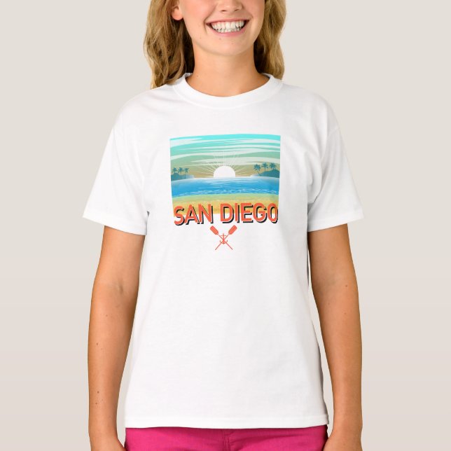 San Diego Design - Girls' Basic T-Shirt (Front)