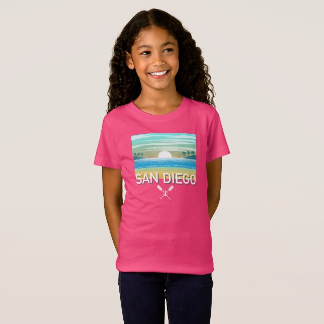 San Diego Design - Girls' Fine Jersey T-Shirt (Front Full)