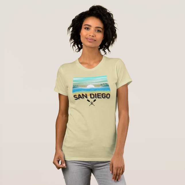 San Diego Design - Women's Bella+Canvas Slim Fit T T-Shirt (Front Full)