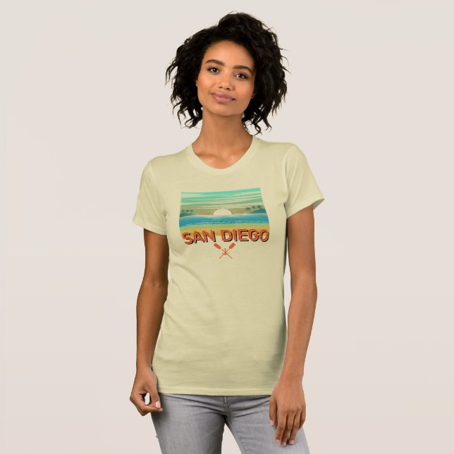 San Diego Design - Women's Bella+Canvas Slim Fit T T-Shirt (Front Full)