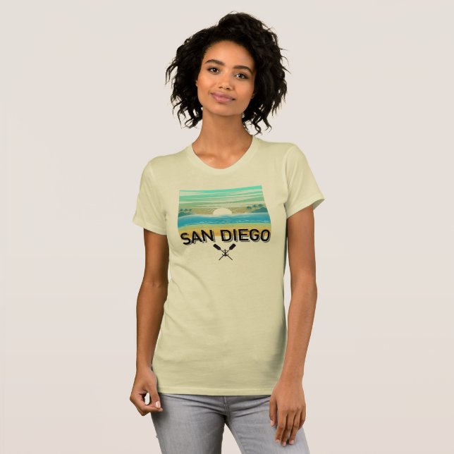 San Diego Design - Women's Bella+Canvas Slim Fit T T-Shirt (Front Full)