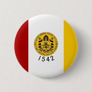 San Diego Flag Button