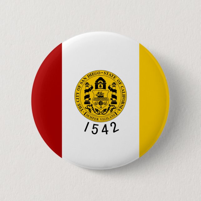San Diego Flag Button (Front)