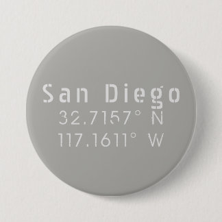 San Diego Latitude Longitude Button