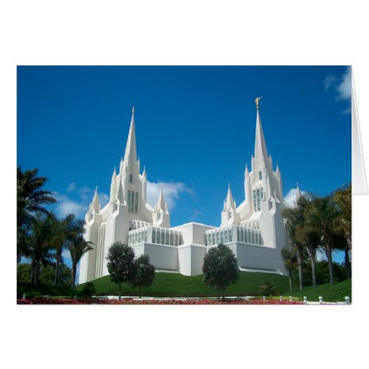 San Diego LDS Temple Cards (Front Horizontal)