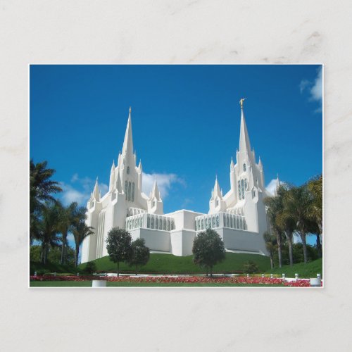 San Diego LDS Temple Postcard