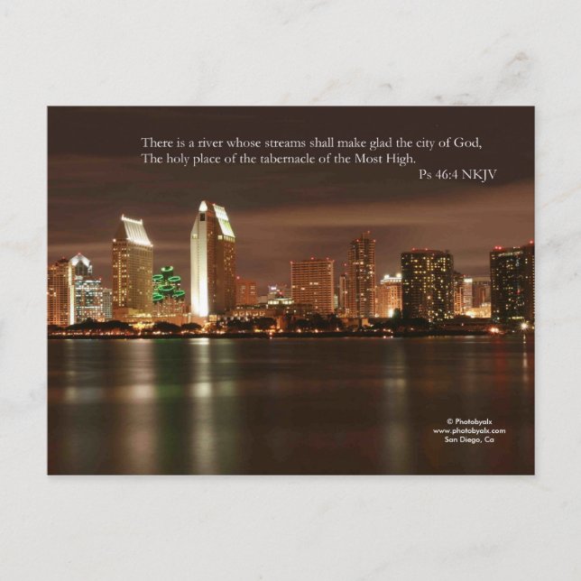 San Diego Lights Postcard (Front)