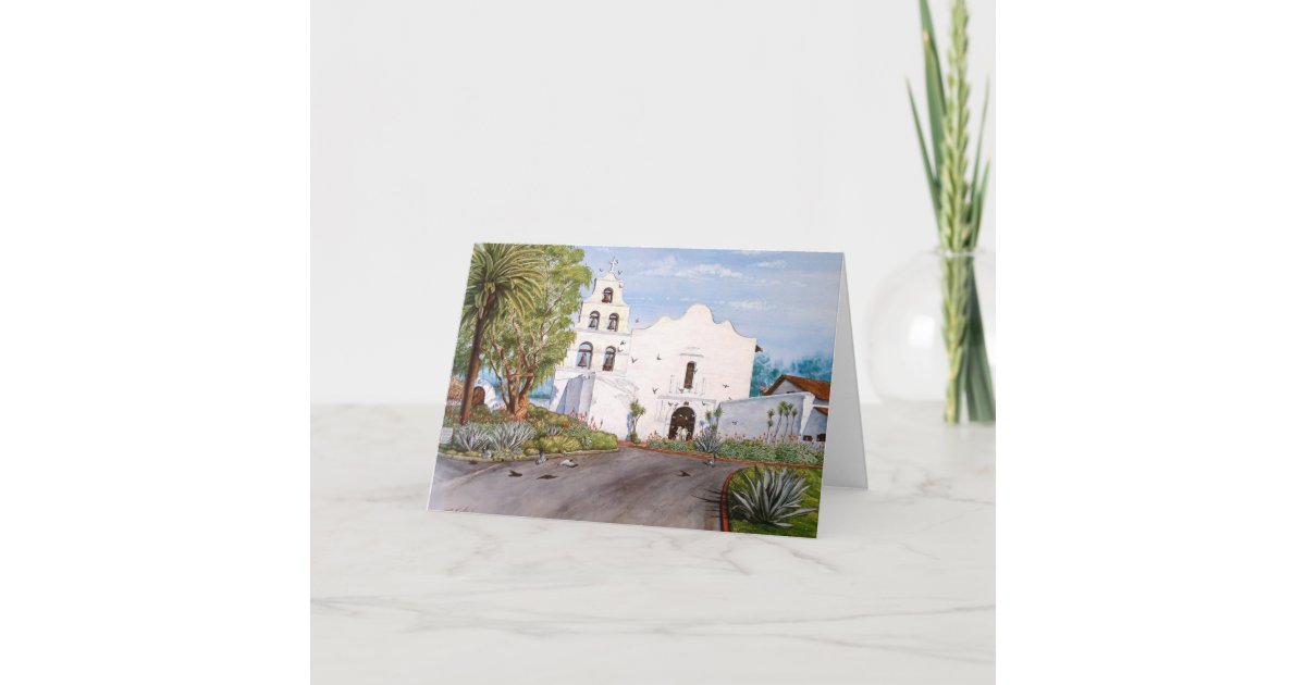 San Diego Mission De Alcala California Card Zazzle Com