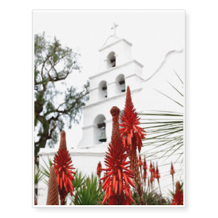 San Diego Mission Temporary Tattoos