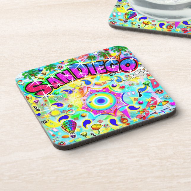 San Diego Mystic Dance  Beverage Coaster (Left Side)
