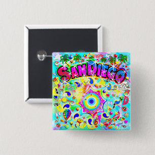 San Diego Mystic Dance  Button