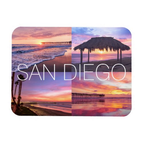 San Diego Pacific Beach Windansea Ocean Sunset Magnet