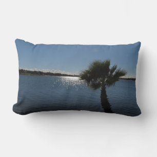 San Diego Palm Tree Throw Pillow