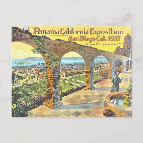 San Diego Panama Exposition _ Vintage Postcard