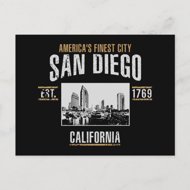 San Diego Postcard (Front)