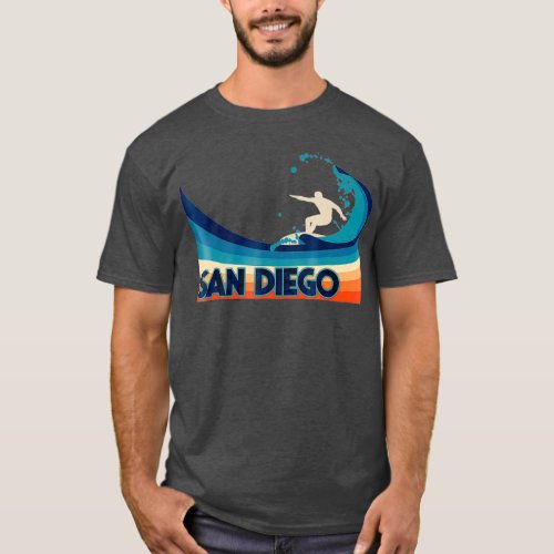 San Diego Retro Surf  Travel Souvenir Gift T_Shirt