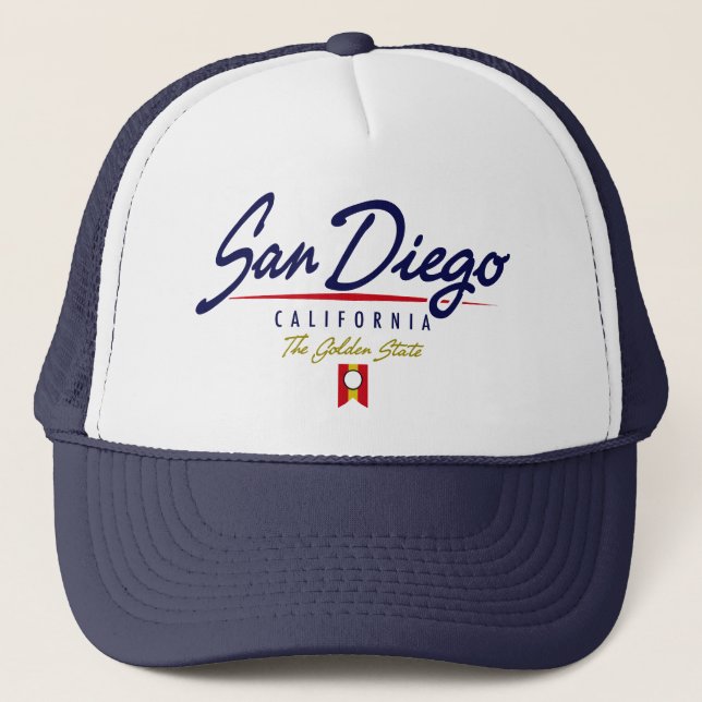 San Diego Script Trucker Hat (Front)