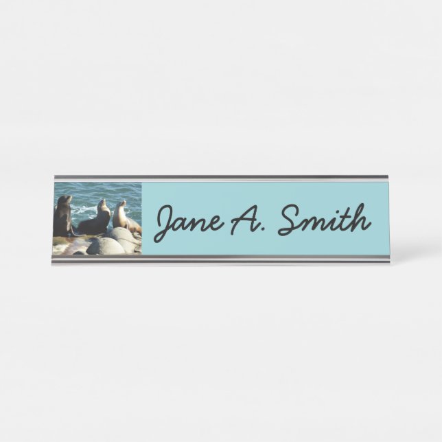 San Diego Sea Lions Desk Name Plate (Front)