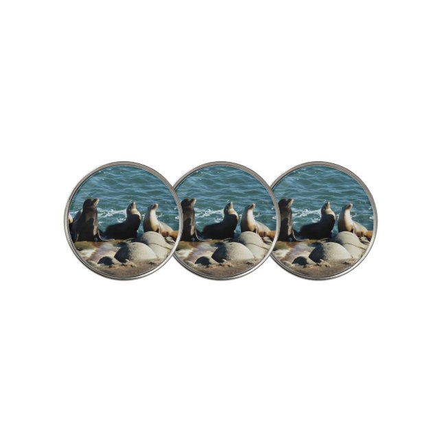 San Diego Sea Lions Golf Ball Marker (3 Up)