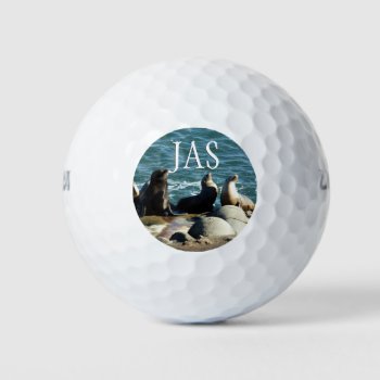 San Diego Sea Lions Golf Balls by mlewallpapers at Zazzle