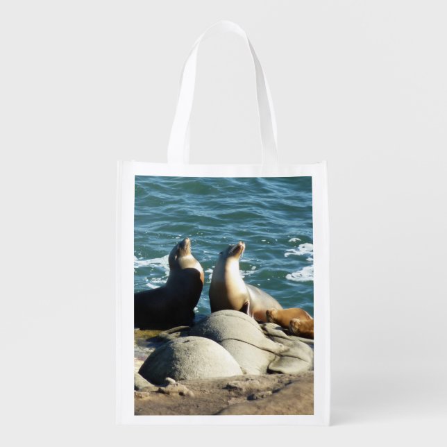 San Diego Sea Lions Grocery Bag (Front)