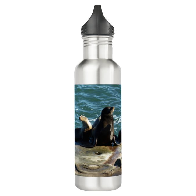 San Diego Sea Lions Stainless Steel Water Bottle (Left)