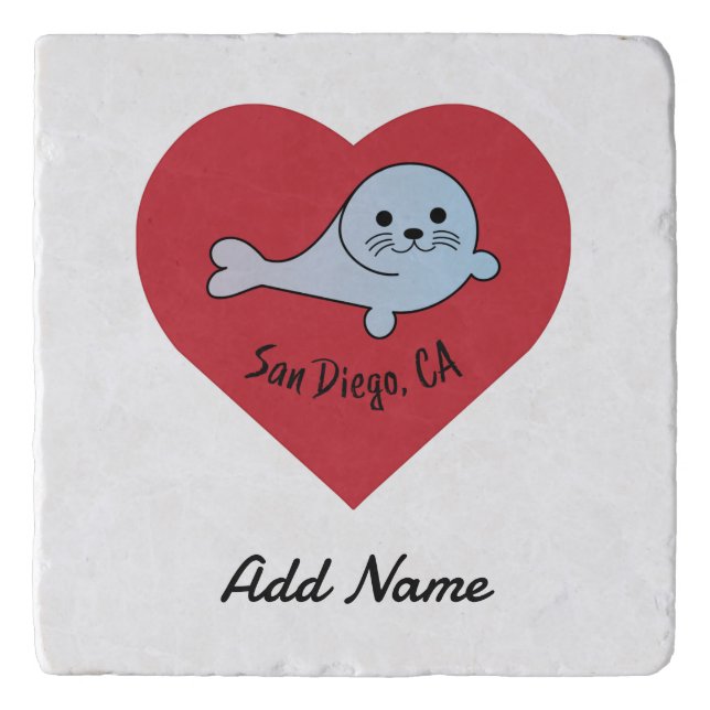 San Diego Seal  Trivet (Front)
