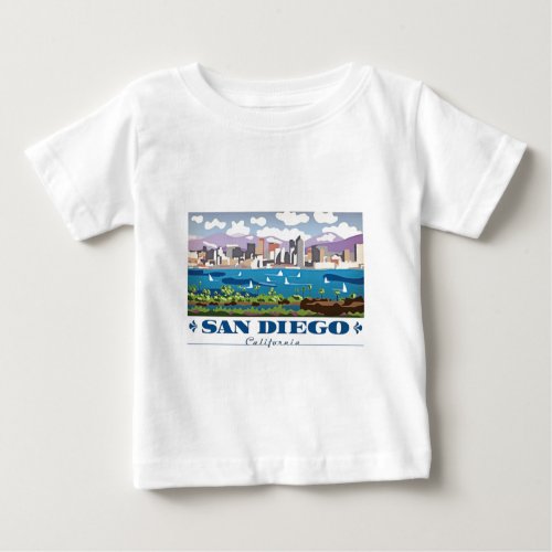 San Diego Skyline Baby T_Shirt