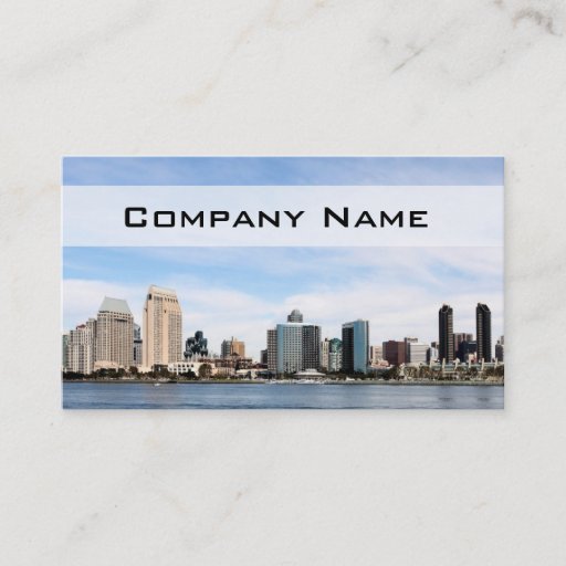 Customizable San Diego Skyline Business Cards