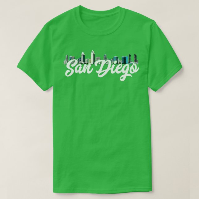 San Diego Skyline California Beach SD La Jolla Oce T-Shirt (Design Front)