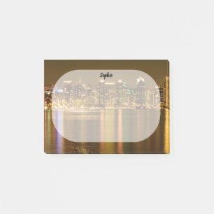San Diego Skyline Custom Photo Personalized Post-it Notes