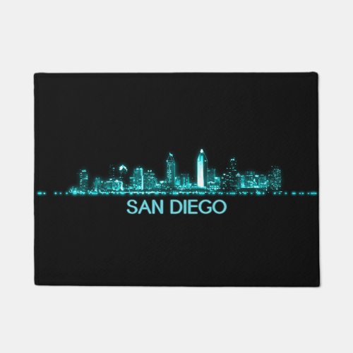 San Diego Skyline Doormat