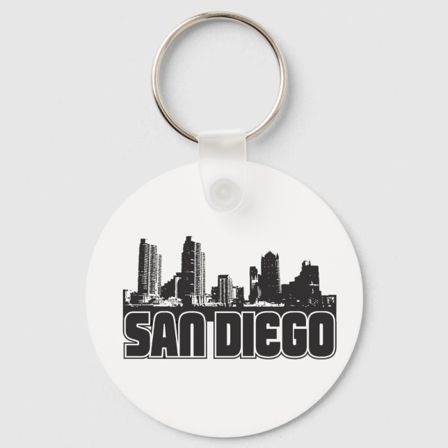 San Diego Skyline Keychain (Front)