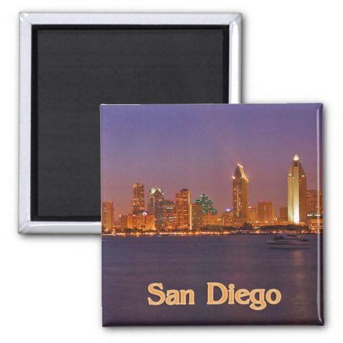 San Diego Skyline Magnet