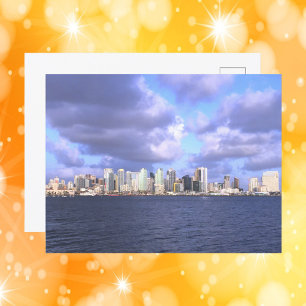 San Diego Skyline Photograph Postcard