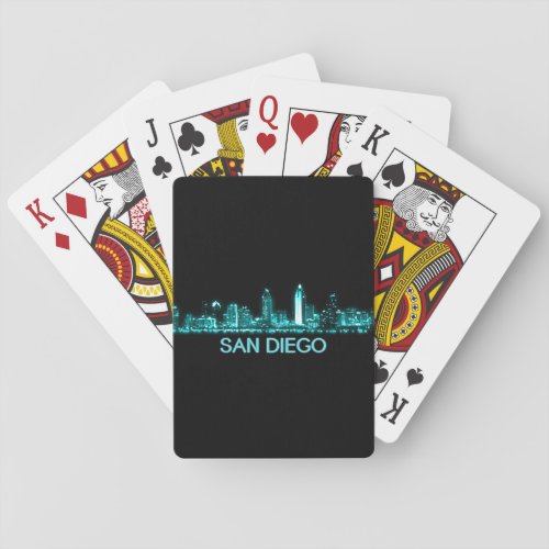 San Diego Skyline Playing Cards
