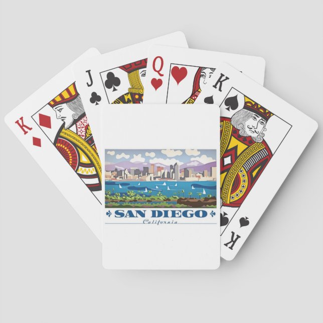 San Diego Skyline Poker Cards (Back)