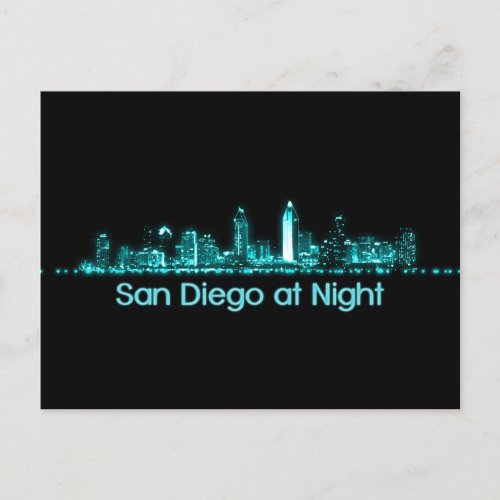 San Diego Skyline Postcard